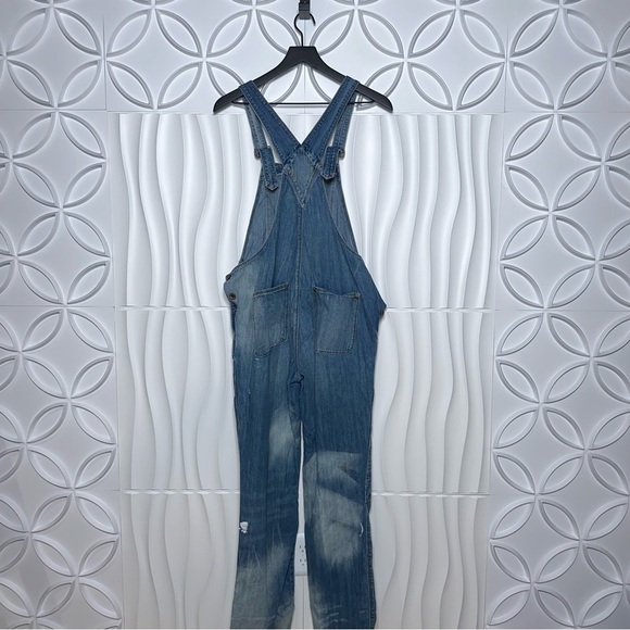 Madewell Distressed Jean Overalls - Picture 5 of 6